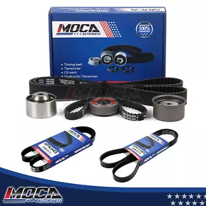 ALT/AC-PS Drive Belt Timing Belt Kit Fit for 01-06 Hyundai Sonata Kia 2.4L L4 - Picture 1 of 6