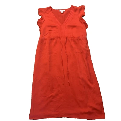 Motherhood Maternity Red Flutter Sleeve Dress - Size Large - Image 1 of 4