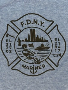 FDNY LT Arthur Darby Marine 9 Fireboat Memorial E330 E280 L172 L147 Shirt 2XL - Picture 1 of 7