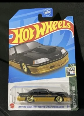 Hot Wheels Matt and Debbie Hay's 1988 Pro Street Thunderbird HW ретро гонщики - Изображение 1 из 2