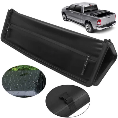 5ft Tri-Fold Soft Truck Bed Tonneau Cover 5' Short Bed For 2019-2022 Ford Ranger - Image 1 of 4