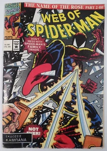 MARVEL VTG 1992 KABANAS WEB OF SPIDER MAN #585 GREEK LETTERING COMIC BOOK - Picture 1 of 12