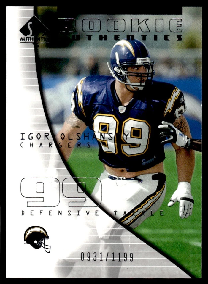 2004 SP Authentic Igor Olshansky Rookie 0931/1199 San Diego Chargers #136 R20 - Image 1 of 2