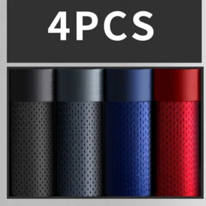 4 PACK For Men BambooWear Underwear Shorts Ice Silk Mesh Boxer Briefs fo Men New - Picture 1 of 12