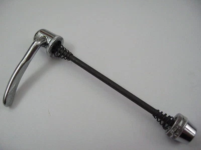 New Steel Bicycle Bike Front Quick Release Skewer M5x126mm Silver - Image 1 of 2