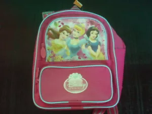 Disney Princess Back Pack Belle, Cinderella, Snow White Friends Preschool Size - Picture 1 of 5