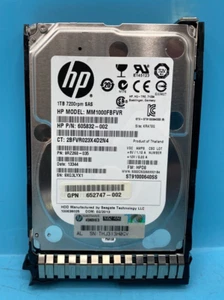 HP 1TB SAS 2.5 " HDD HP PN 605832 MM1000FBFVR (OFFERS WELCOME) - Afbeelding 1 van 3