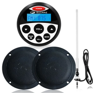 Marine Stereo Bluetooth wasserdichtes Bootsradio und Lautsprecher und Antenne - Bild 1 von 10