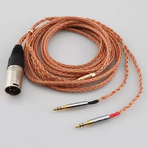 16Core 7N OCC Cobre Auriculares Cable para 2x3.5mm Hifiman Sundara Ananda HE1000se - Imagen 1 de 20