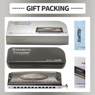 Easttop Forerunner хроматическая гармоника 12 отверстий 48 тонов хроматический рот орган новый - Изображение 1 из 4