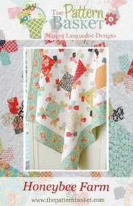 Quilt Pattern HONEYBEE FARM Moda THE PATTERN BASKET Layer Cake Friendly - Picture 1 of 3