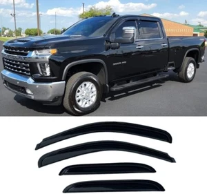 Window Visor Deflector fit 19-20 GMC Sierra 1500/Chevy Silverado 1500  Crew Cab - Foto 1 di 3