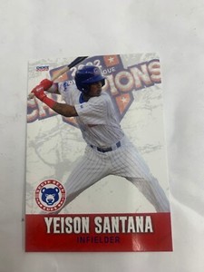 Yeison Santana Card 2023 South Bend Cubs Champion Team Card