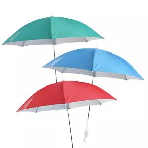Clip On Chair Parasol Umbrella Balcony Garden Beach Deck Sun Shade UV Protection - Picture 1 of 7