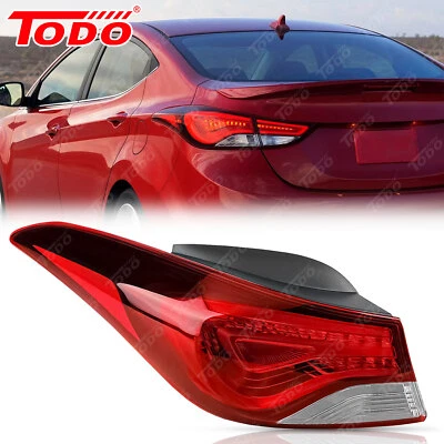 尾灯适用于 2014 - 2016 现代伊兰特司机侧外美国制造卤素灯 — 第 1/4 张图片