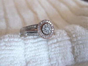 Splendido anello Alwand Vahan in argento sterling e oro rosa 14 carati con diamanti 0,33 tcw - Foto 1 di 12