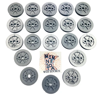 20 Knex Hubs Pulleys Wheels Gray/Silver 1.5" Small - K'nex Replacement Parts - Image 1 of 3