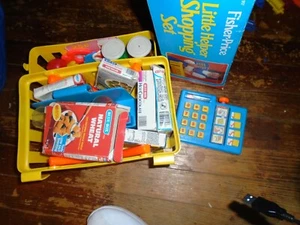 ORIGINAL BOX 1984 FISHER PRICE # 917 LITTLE HELPER SHOPPING SET  - Picture 1 of 2