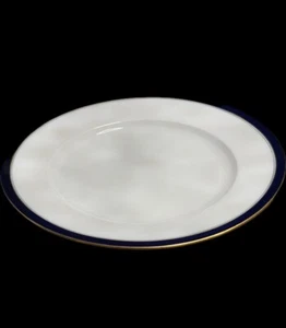 Rosenthal Empire Selb-Bavaria Cobalt Blue ,Gold Trim Round Serving Platter 14” - Picture 1 of 6