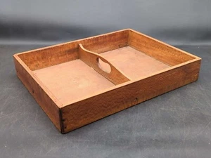 VTG Wooden Carry Tray Box 14 x 11 Numbered 1500 - Picture 1 of 13