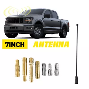 For Ford Flex 2009-19 7" inch Short Car Antenna Mast Radio AM/FM Reception Black - Picture 1 of 9