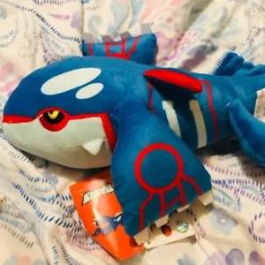 NEW POKEMON PLUSH 8in Kyogre Whale Doll Cute Soft Toy Set Stuff Animal Game Orca - Picture 1 of 8