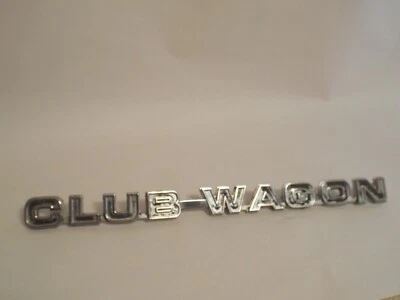 Emblema Club Wagon 1975 1977 1978 1979 1980 1981 Ford Econoline E150 E250 E350 L Foto 1 de 4