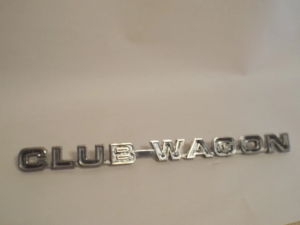 Emblema Club Wagon 1975 1977 1978 1979 1980 1981 Ford Econoline E150 E250 E350 L Foto 1 de 4