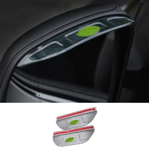 Fit For Benz Smart Fortwo 2015-2020 ABS Black Rear View Mirror Rain Eyebrow Trim - Foto 1 di 7