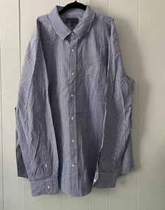 NWT Vince Long Sleeve Button Down Shirt Gray Stripe Seersucker Cotton Sz XL $185 - Picture 1 of 9
