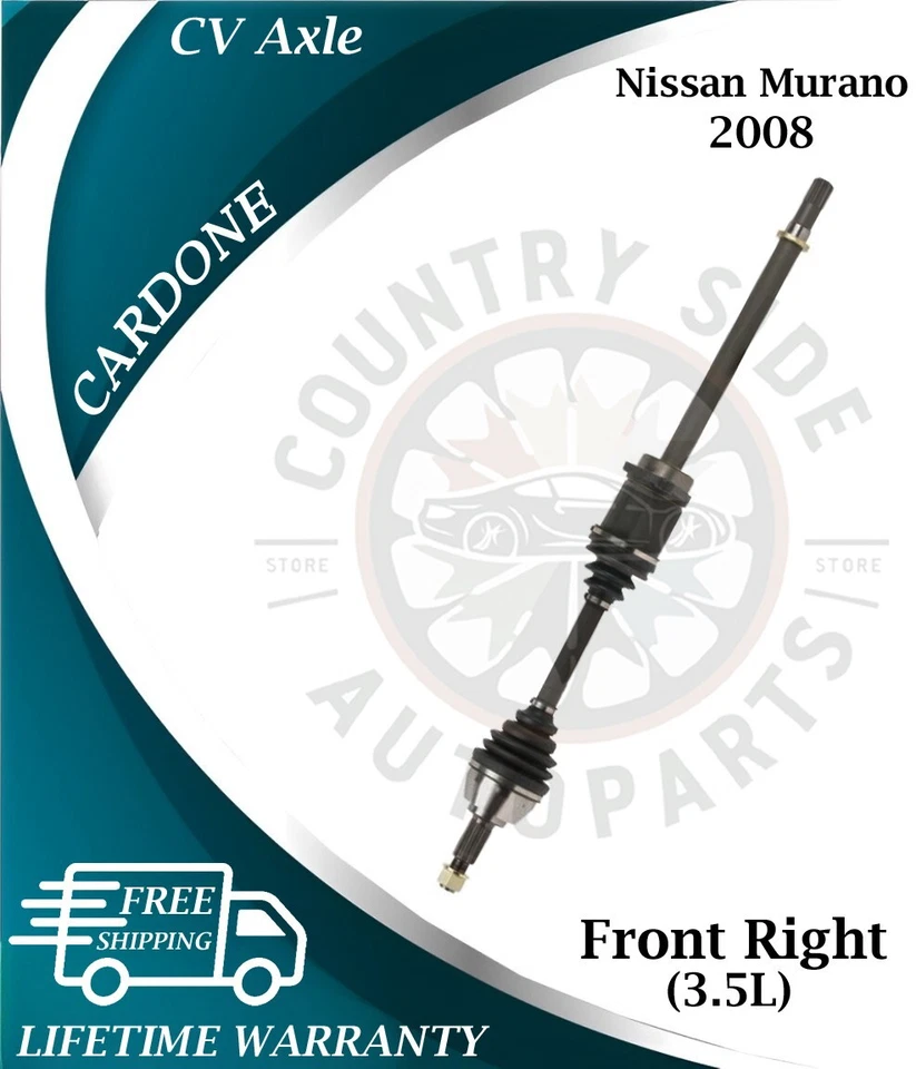 Eje CV delantero derecho Cardone OEM para Nissan Murano 2008 3,5 L garantía de por vida Foto 1 de 4