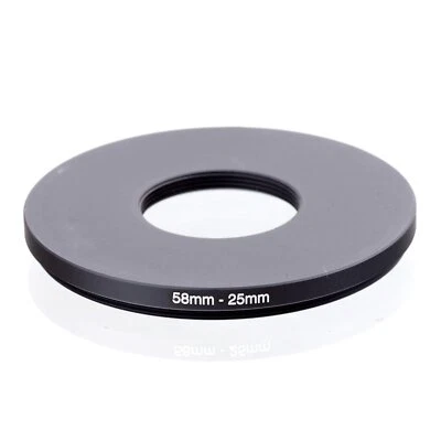 RISE(UK) 58mm-37mm 58-37 mm 58 to 37 Step down Ring Filter Adapter black - Image 1 of 3