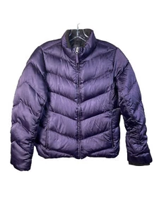 Eddie Bauer Gänsedaunen Steppjacke in Dunkellila Damen Gr. M Steppfehler - Bild 1 von 13