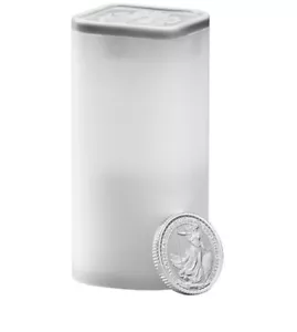 2024 Great Britain Silver Britannia 1/10 Oz Roll Tube Of 16 - Picture 1 of 3