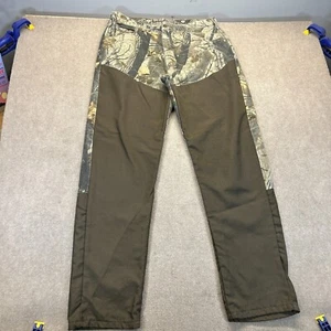 Wrangler Brush Guard Hunting Pants Mens 36x34 Realtree Hardwoods Camo Suspender - Picture 1 of 15