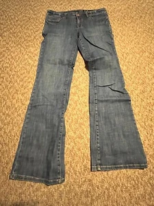 Seven 7 Premium Jeans, Boot Cut,  Sequin Pocket Embroidery, 34 X 33 - Afbeelding 1 van 7
