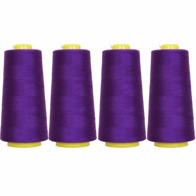 4 BIG CONES SERGER OVERLOCK THREAD SEWING THREADART - 50 COLORS - 2750 YD CONES - Image 1 of 4