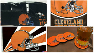 Cleveland Browns 3x5 Flag Man Cave Flags 3 x 5 Banner USA Tailgating Gift Set