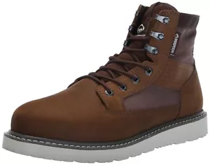 Bota industrial Wolverine Trade Wedge para hombre de 6" de lona sin forro, Dark Earth, 8,5 - Imagen 1 de 1