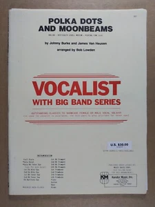 Polka Dots & Moonbeams Vocalist Big Band Series Sheet Music Score 2 PART MISSING - Picture 1 of 3