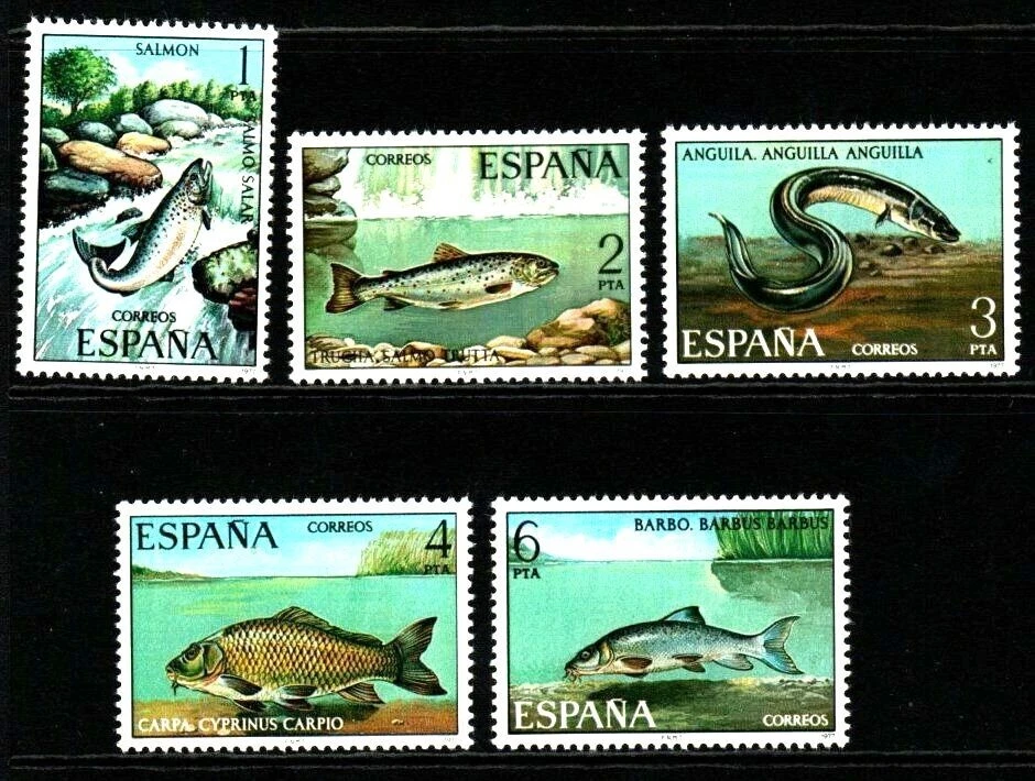 España Fauna Peces Vida Marina Set 1977 MNH Foto 1 de 1