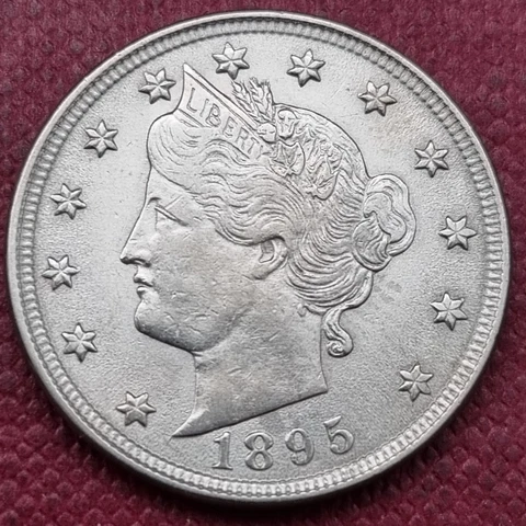 1895 Liberty Head Nickel 5c High Grade UNC #60582 Cover