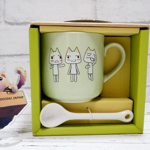 Doko Demo Issyo Toro Inoue small Mug cup & Spoon set green w/ Box 2.7" - Picture 1 of 21