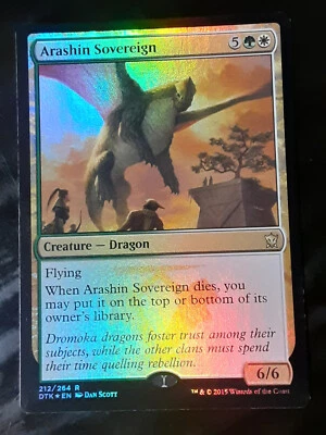 Arashin Sovereign FOIL , Dragons of Tarkir , LP ,  MTG, FREE SHIPPING - Image 1 of 3