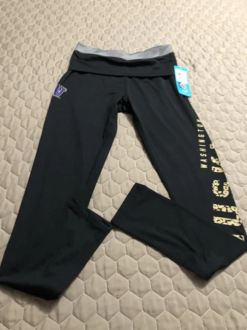 Washington Huskies Womens Juniors Fit Leggings Pants Small 3/5 Nwt Cover