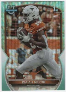 Isaiah Neyor 2022 1st Bowman University U #56 Aqua Wave 227/299 - Imagen 1 de 2