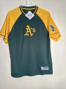Majestic MLB Athletics Green Mesh Warm Up Jersey Stitched Unisex Size M - Picture 1 of 8