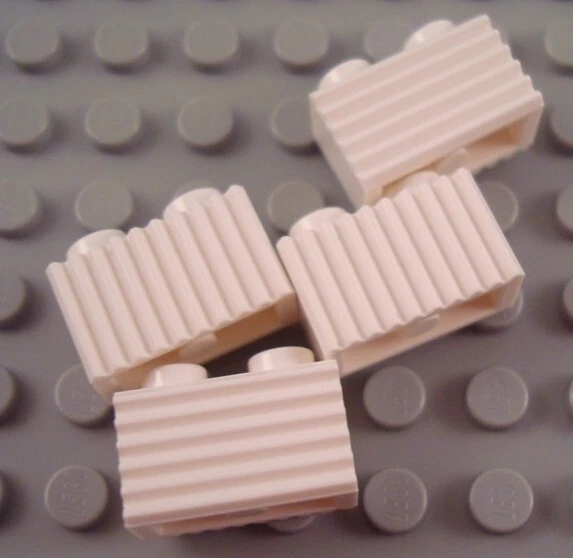New LEGO Lot of 4 White 1x2 Grill Profile Brick Pieces from 10217 6868 - Image 1 of 1