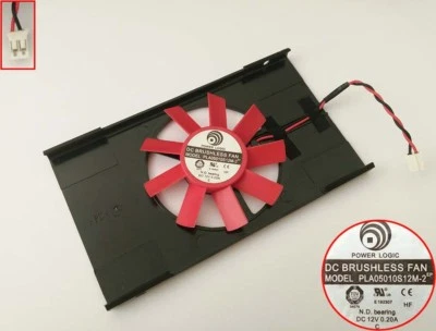 AMD Firepro GDDR5 V3900 video card Fan PLA05010S12M-2 DC 12V 0.2A 2-Pin - Image 1 of 4