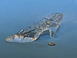 VINTAGE CAVAN IRELAND CRYSTAL SLIPPER 6.5" L x 2" W x 3" T VGC - Picture 1 of 10